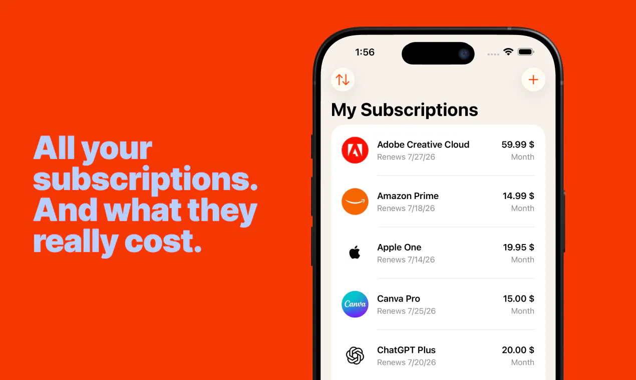 Subscrr screenshot 2
