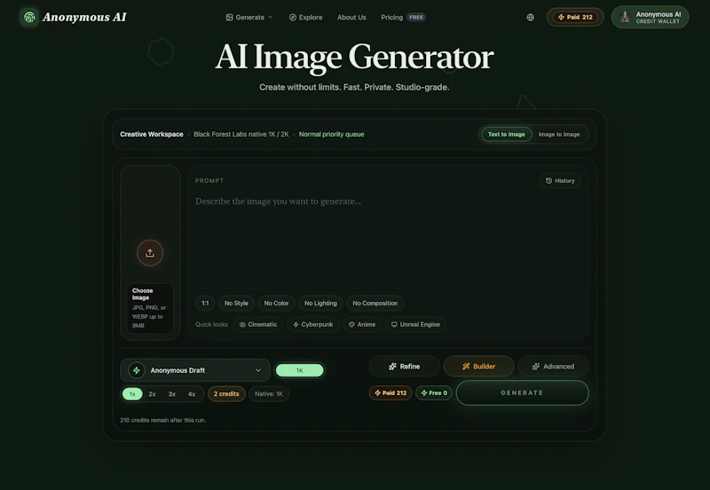 Anonymous AI screenshot 3