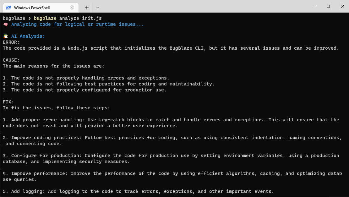 Bugblaze: CLI hata ayıklama aracı medya 3