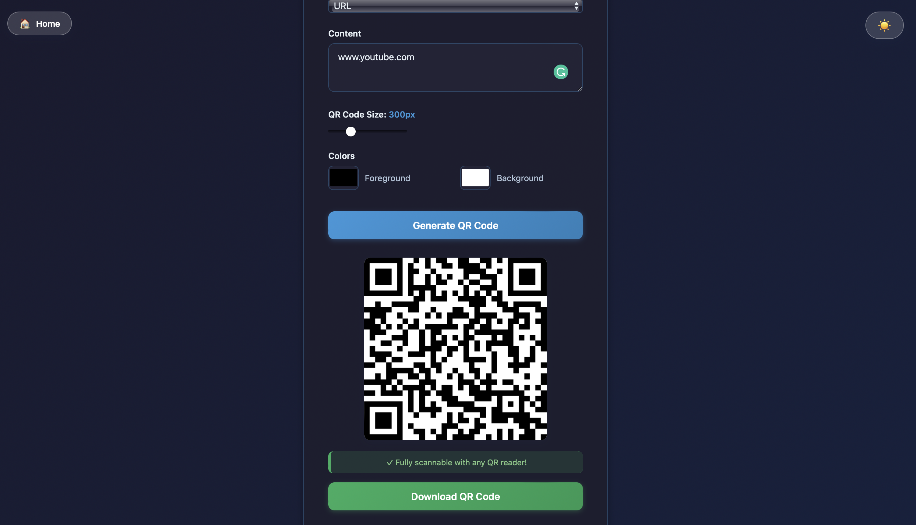 Smart QR Code Generator