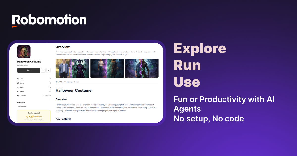 AI Agent Store by Robomotion - Screenshot 2 preview