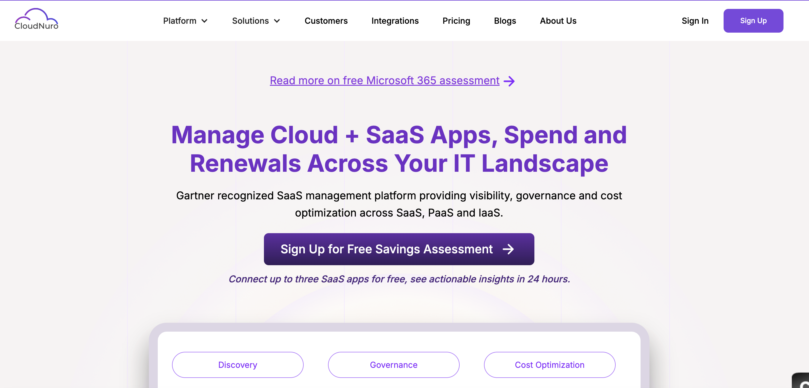 CloudNuro.ai - Main product screenshot demonstrating key features and user interface