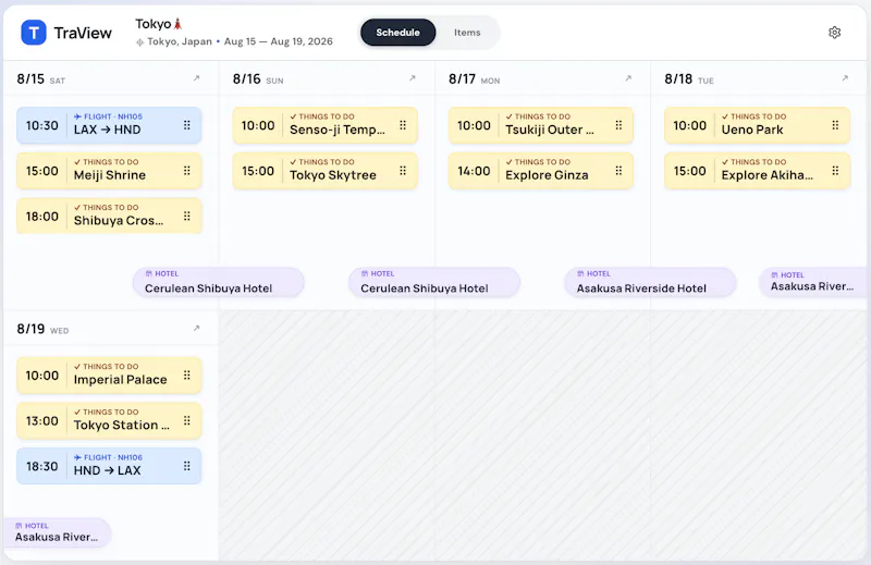 TraView screenshot 1