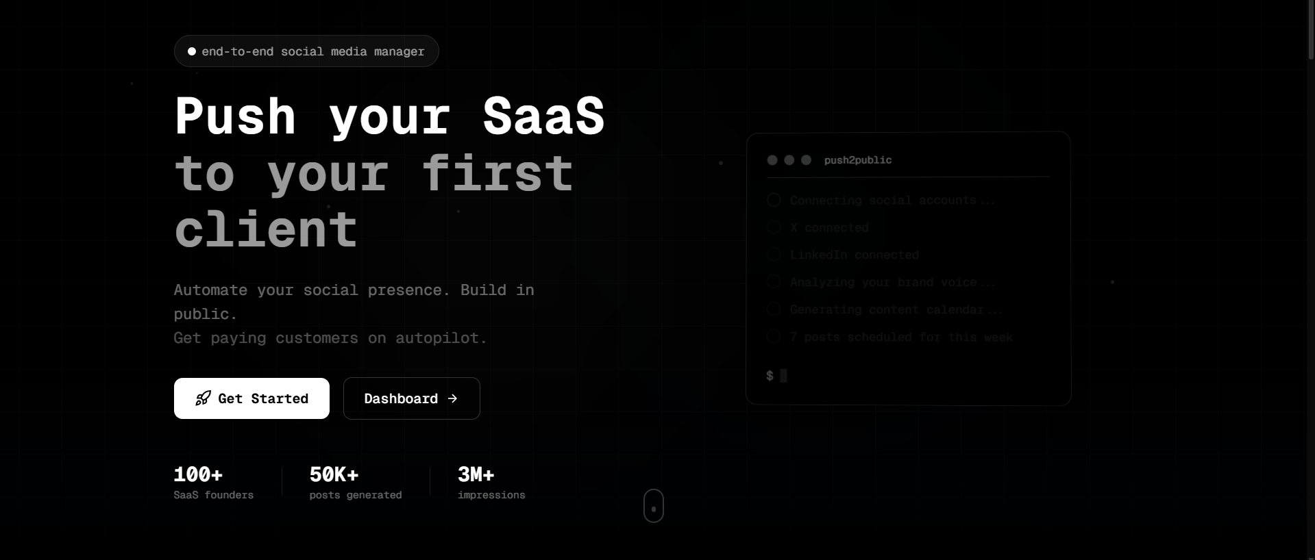 Push2Public - Main product screenshot demonstrating key features and user interface