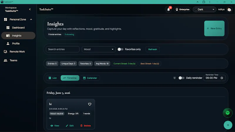 TaskSuite™ screenshot 6