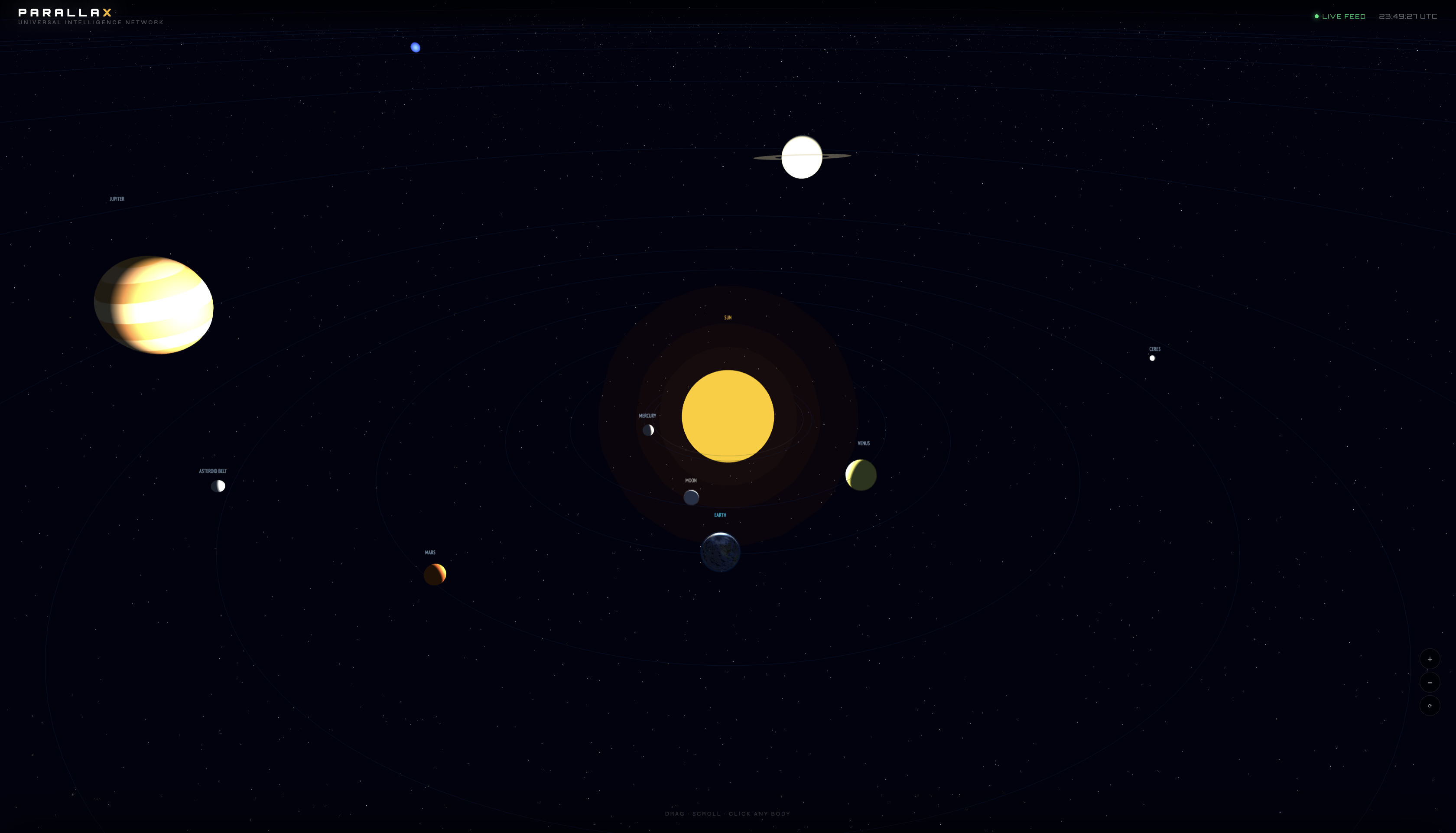 PARALLAX - Main product screenshot demonstrating key features and user interface