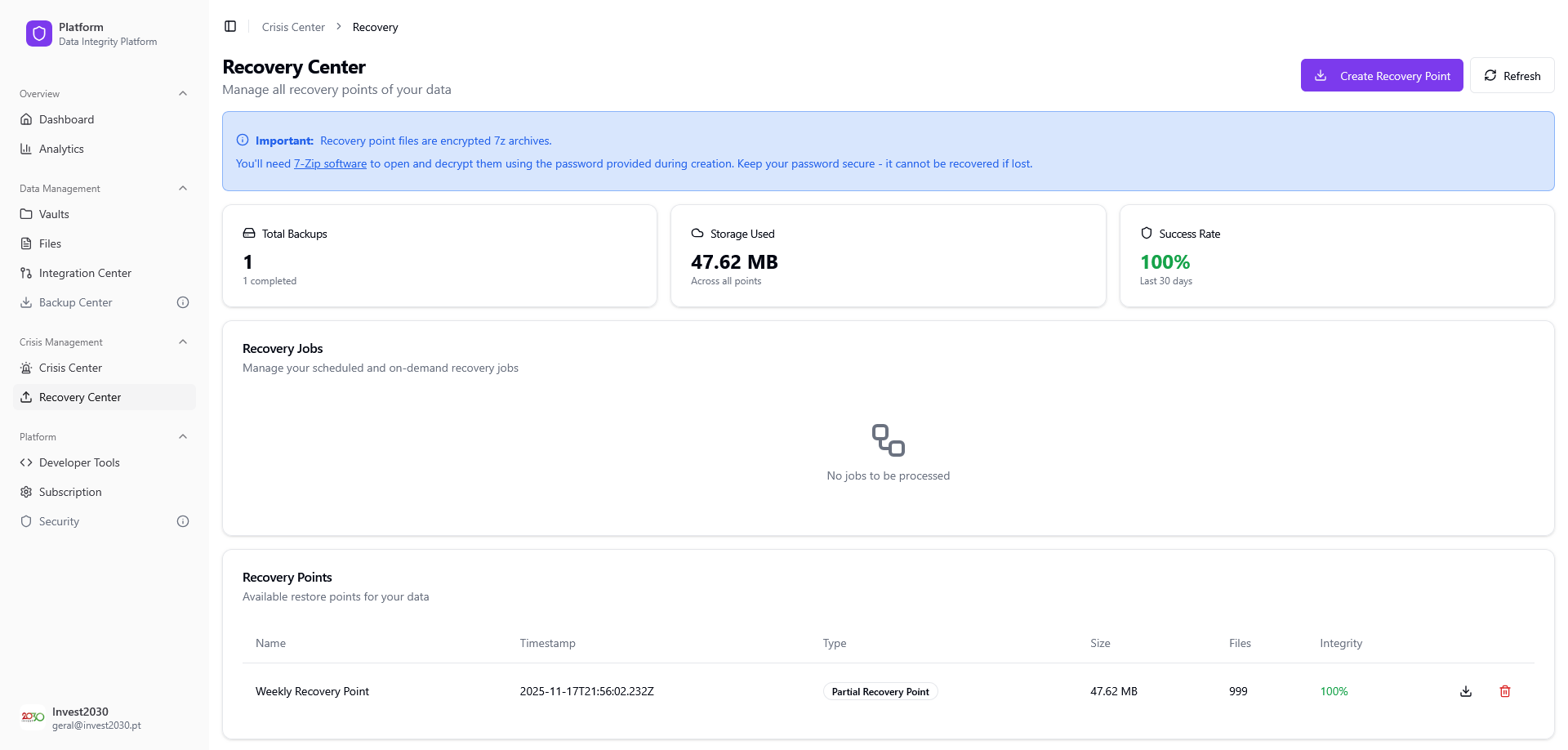 ROOTKey Platform gallery image