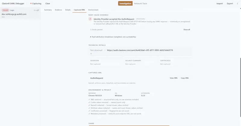 SAML Debugger by ClavionX screenshot 2