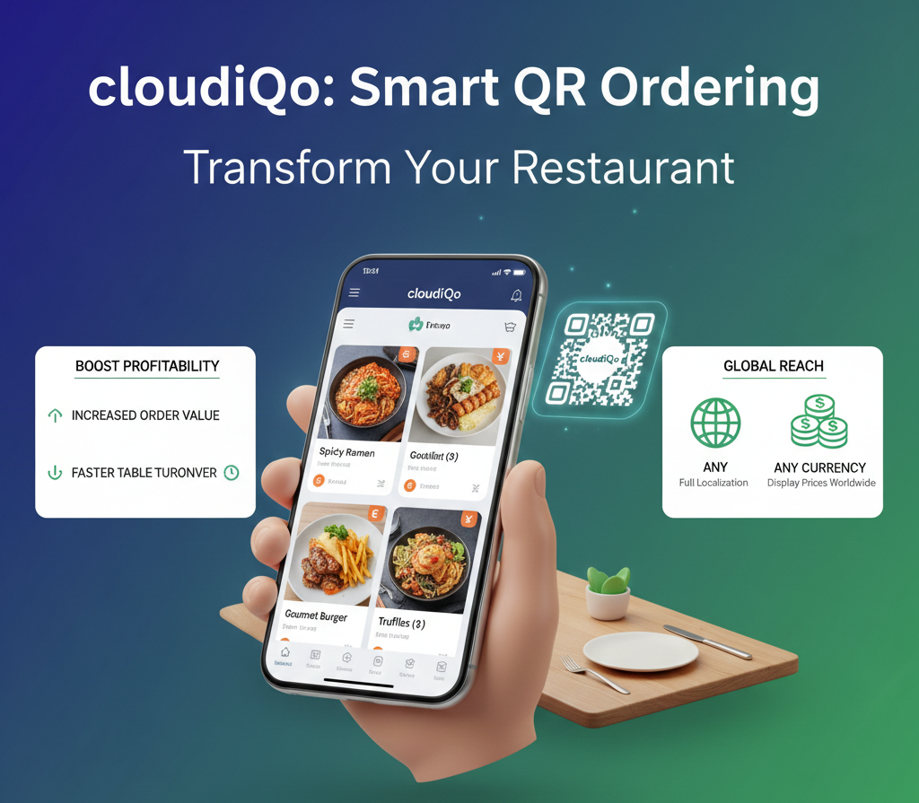 cloudiQo — Smart QR Restaurant Ordering media 1
