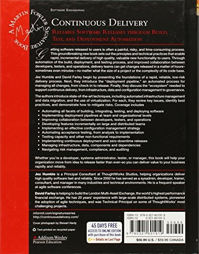 Continuous Delivery: Reliable Software Releases through Build, Test, and Deployment Automation gallery image