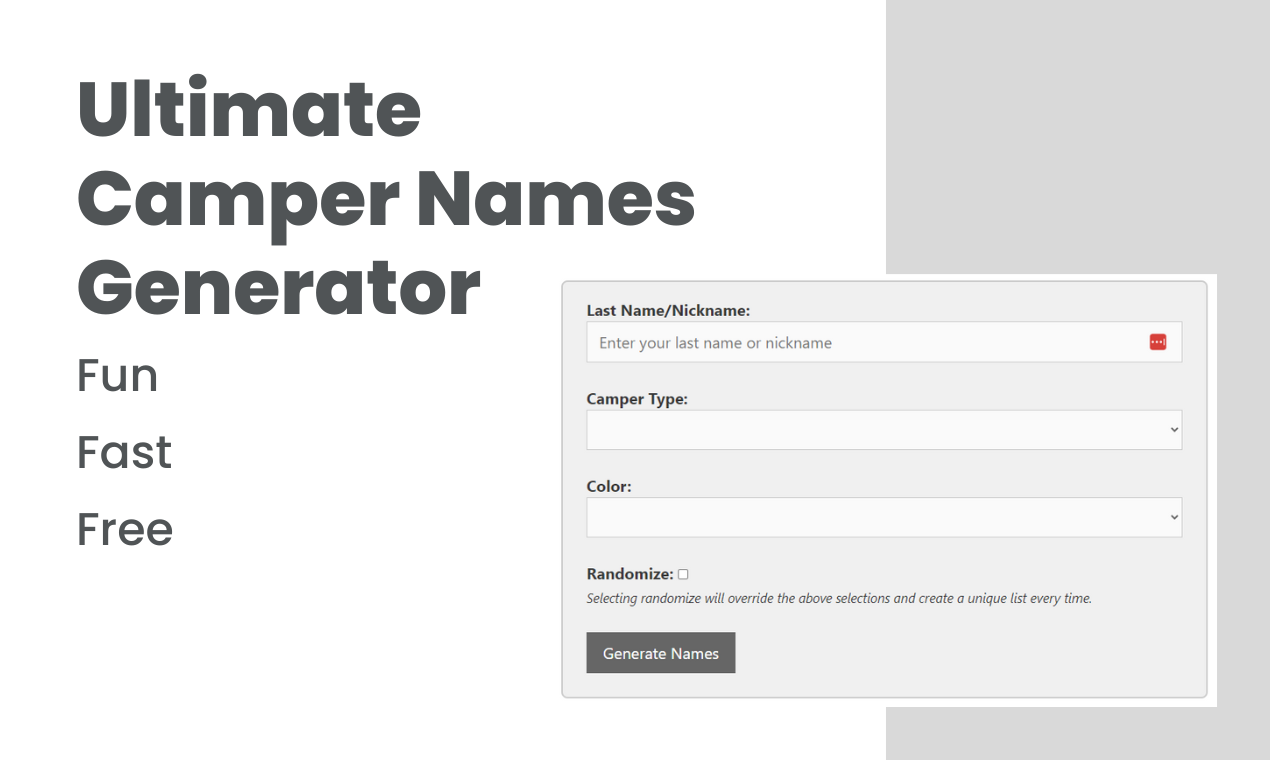 Ultieme campernamen generator - Vind de perfecte naam voor uw huis op wielen media 1