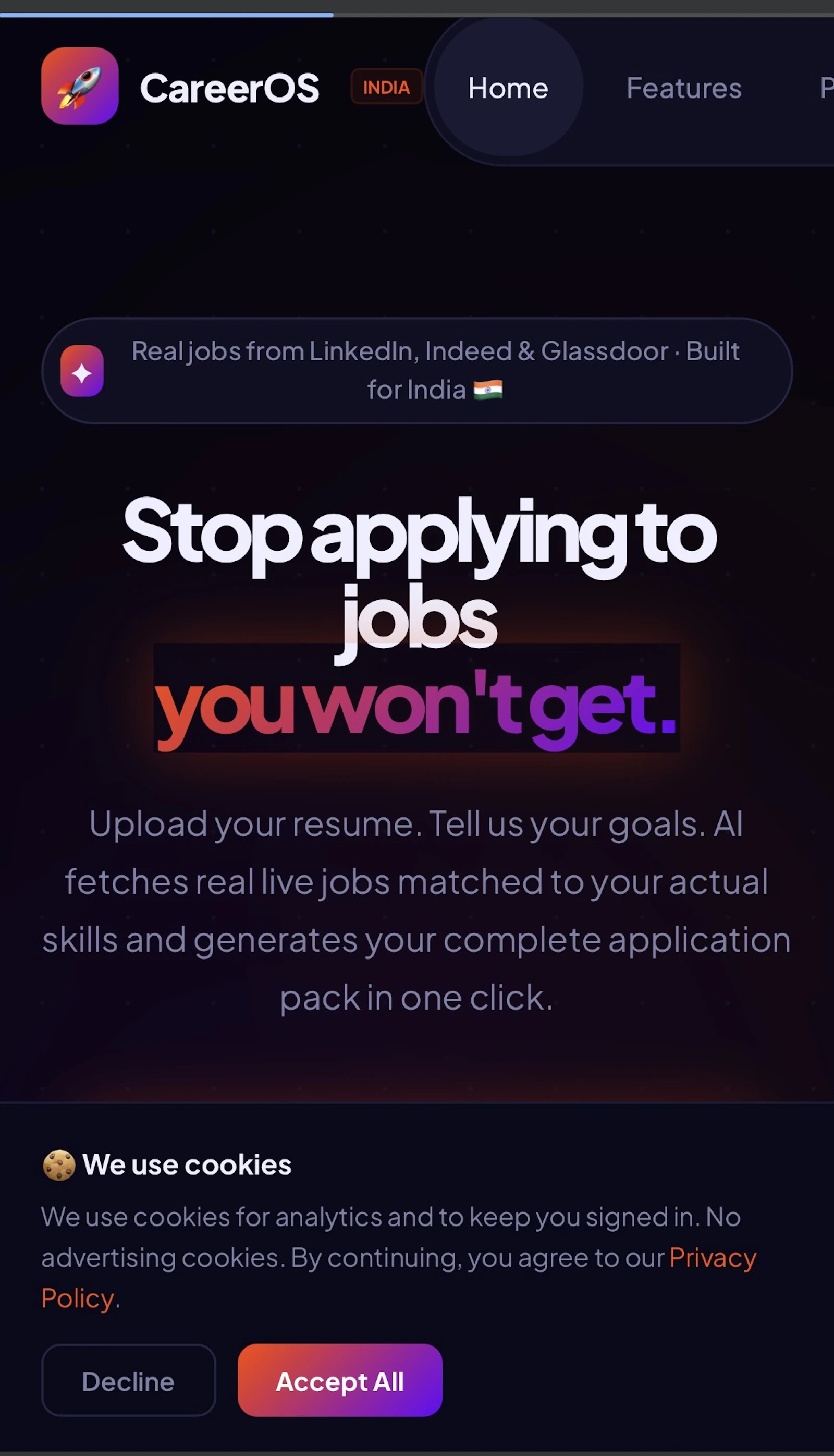 CareersOS India screenshot 1
