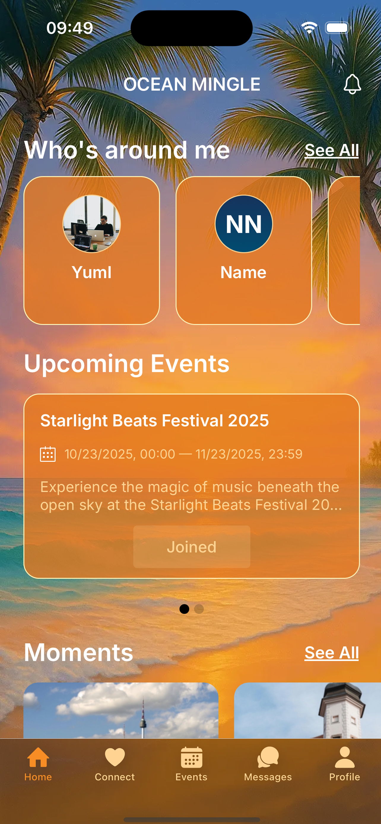 OceanMingle - Main product screenshot demonstrating key features and user interface