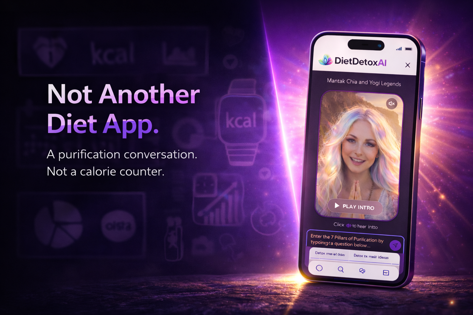 Diet Detox AI - Main product screenshot demonstrating key features and user interface