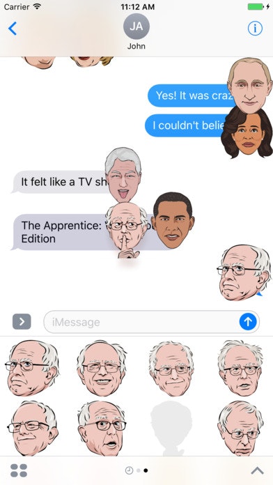 Celebmoji Politics iMessage Sticker Pack gallery image