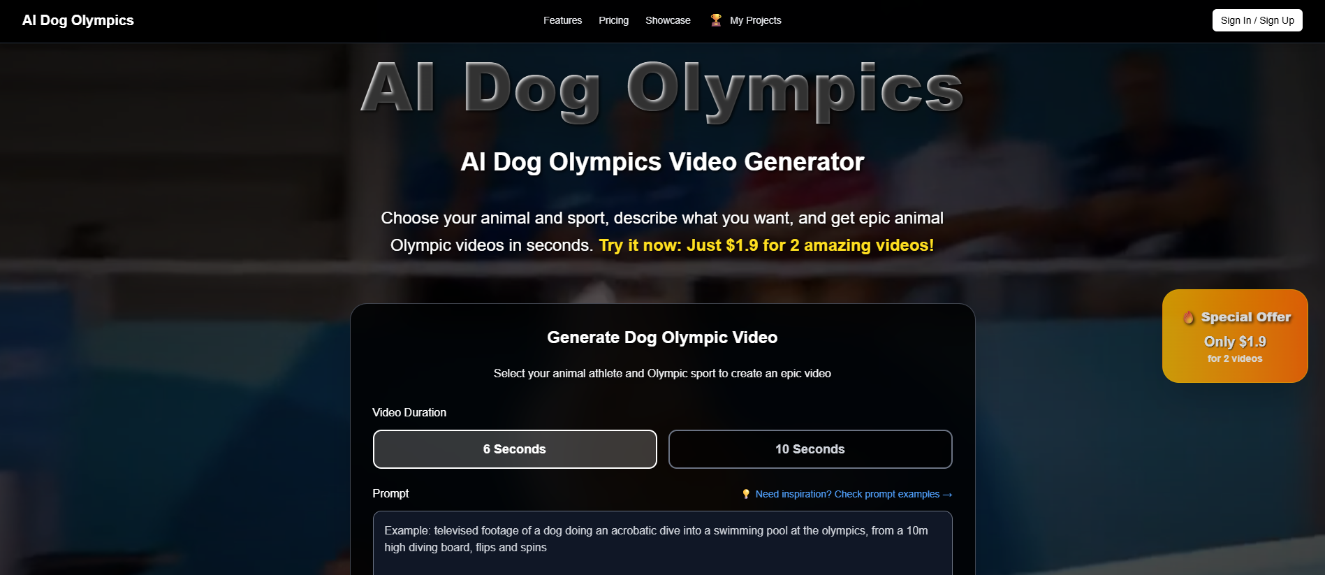 AI Dog Olympics Generator media 2