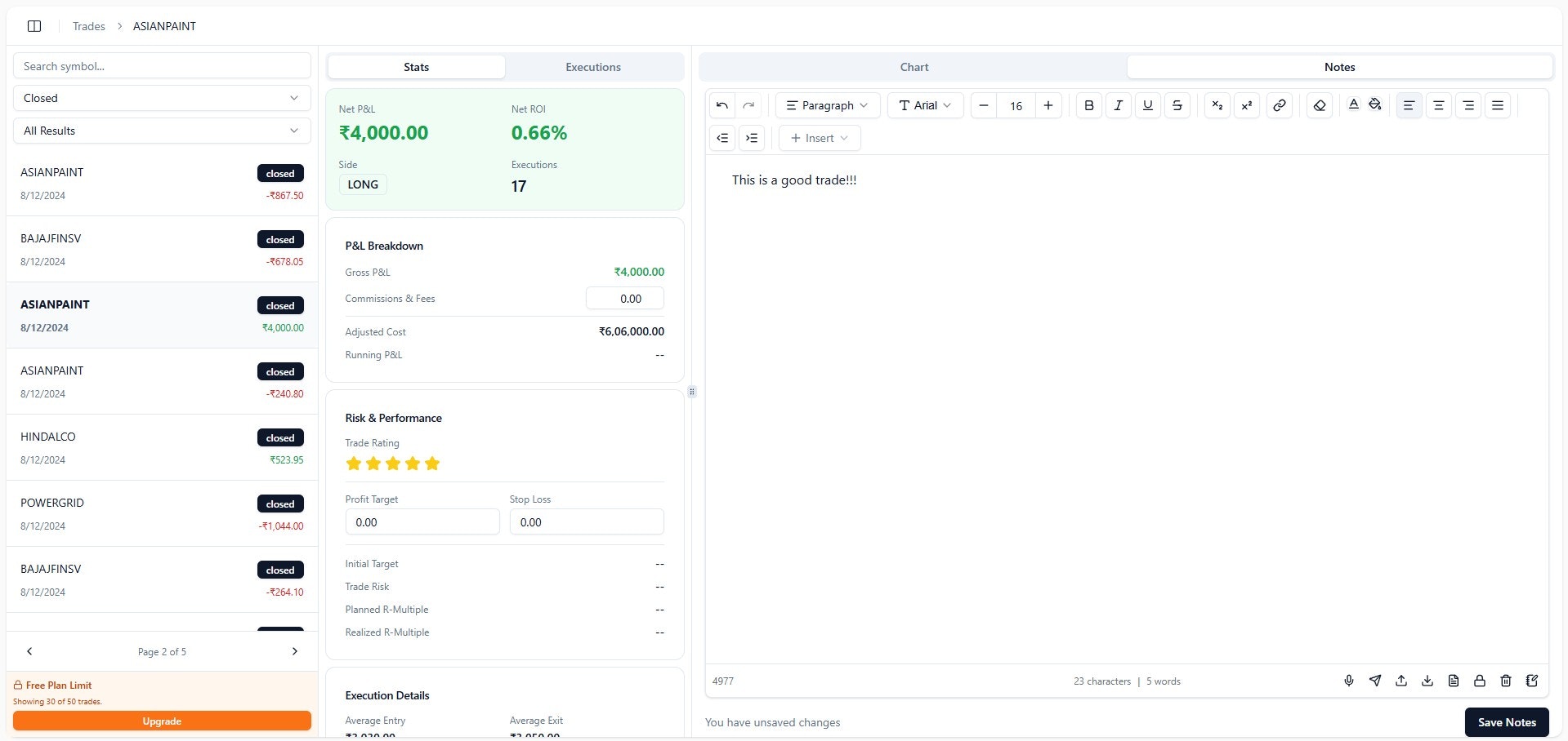 BoringTrader - Main product screenshot demonstrating key features and user interface