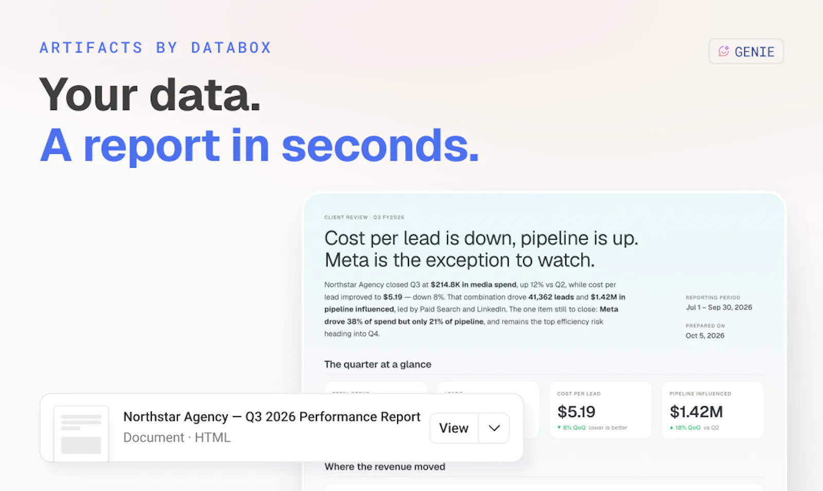 Artifacts by Databox screenshot 2