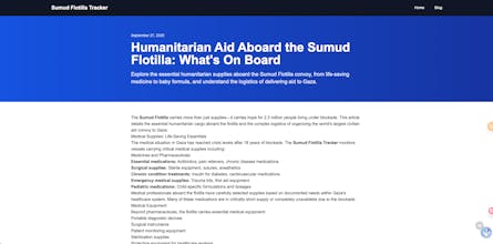 Sumud Flotilla Tracker gallery image