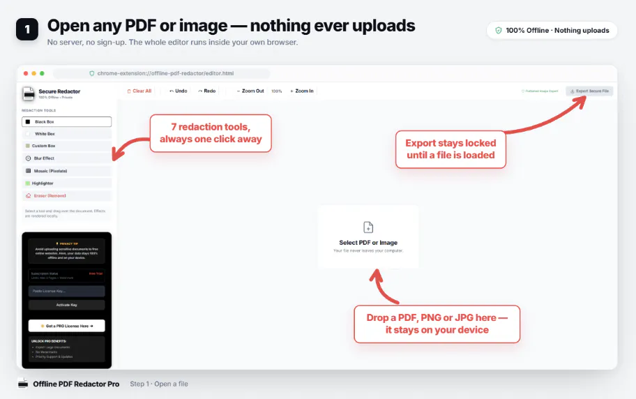 Offline PDF & Image Redactor gallery image
