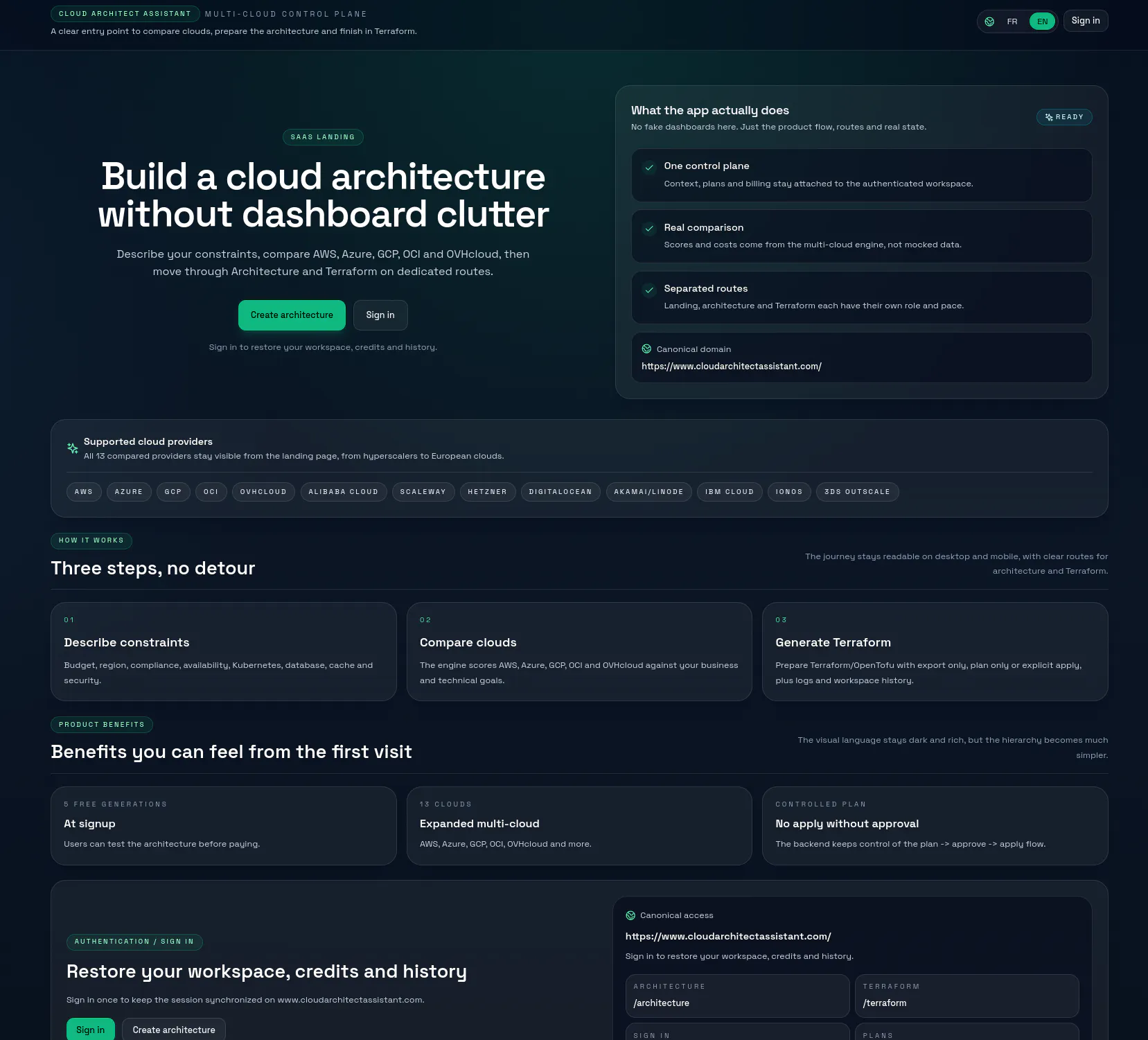 Cloud Architect Assistant 제품 배너