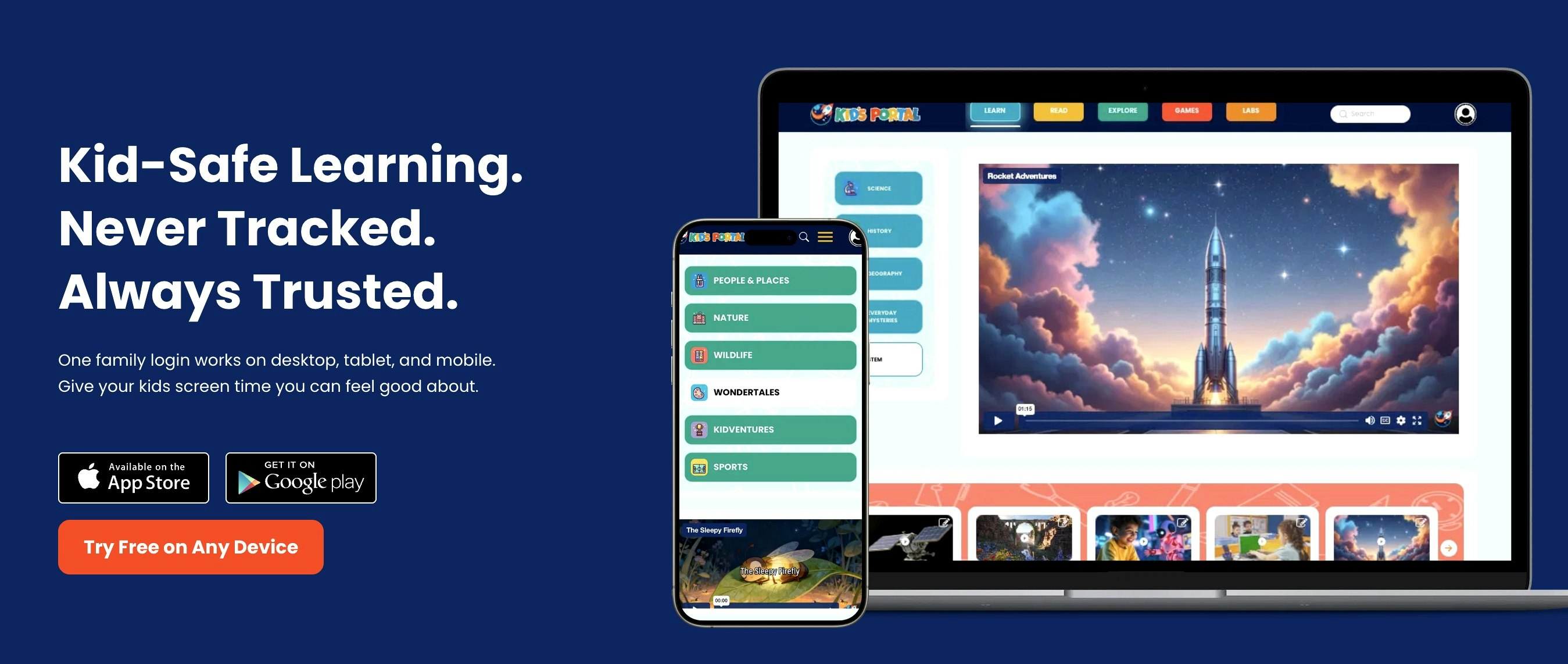 Kid's Portal - Main product screenshot demonstrating key features and user interface