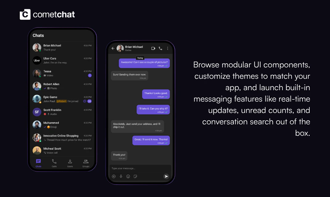 Production Ready UI Kits by CometChat screenshot 5