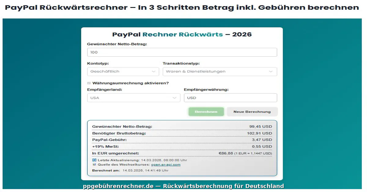 PayPal Gebührenrechner Deutschland gallery image
