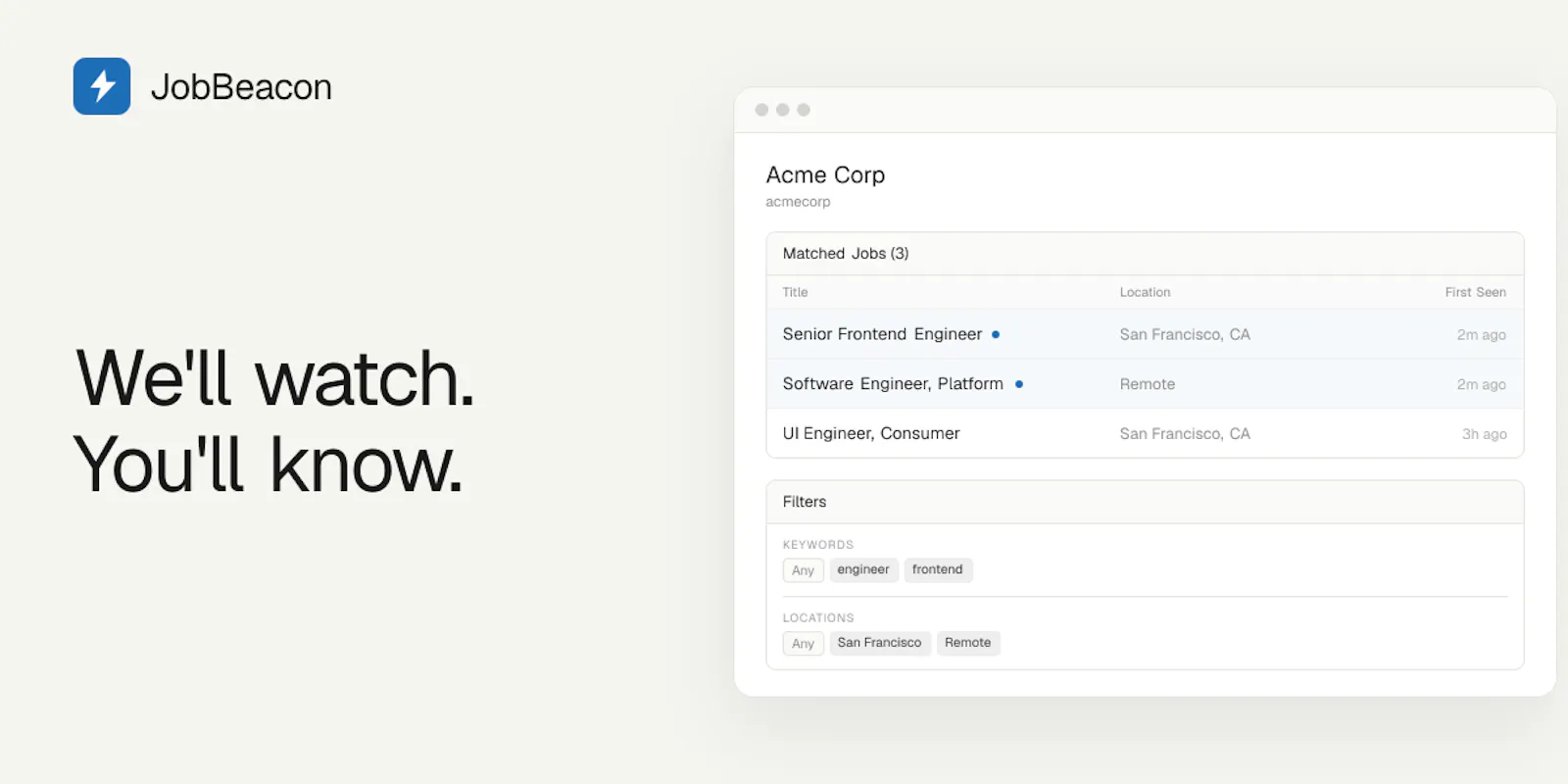 JobBeacon screenshot 1