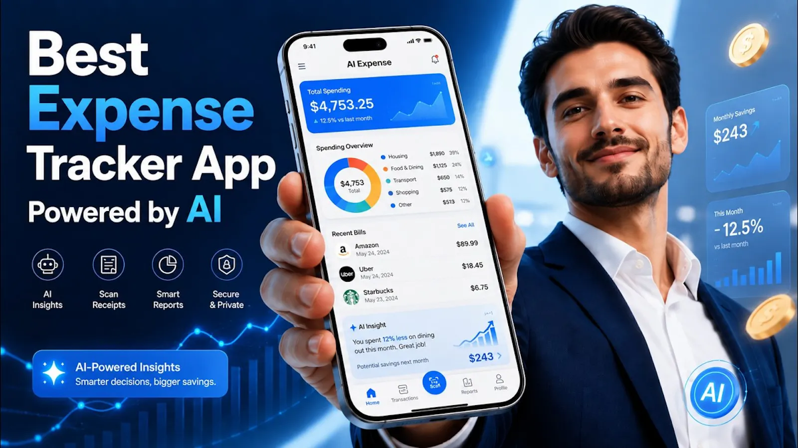 AI Expense Notebook screenshot 1 (video preview)
