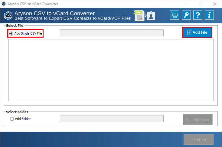 Aryson CSV เป็น VCARD Converter media 2