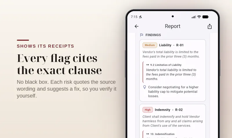 ClauseShift: AI Contract Review screenshot 2