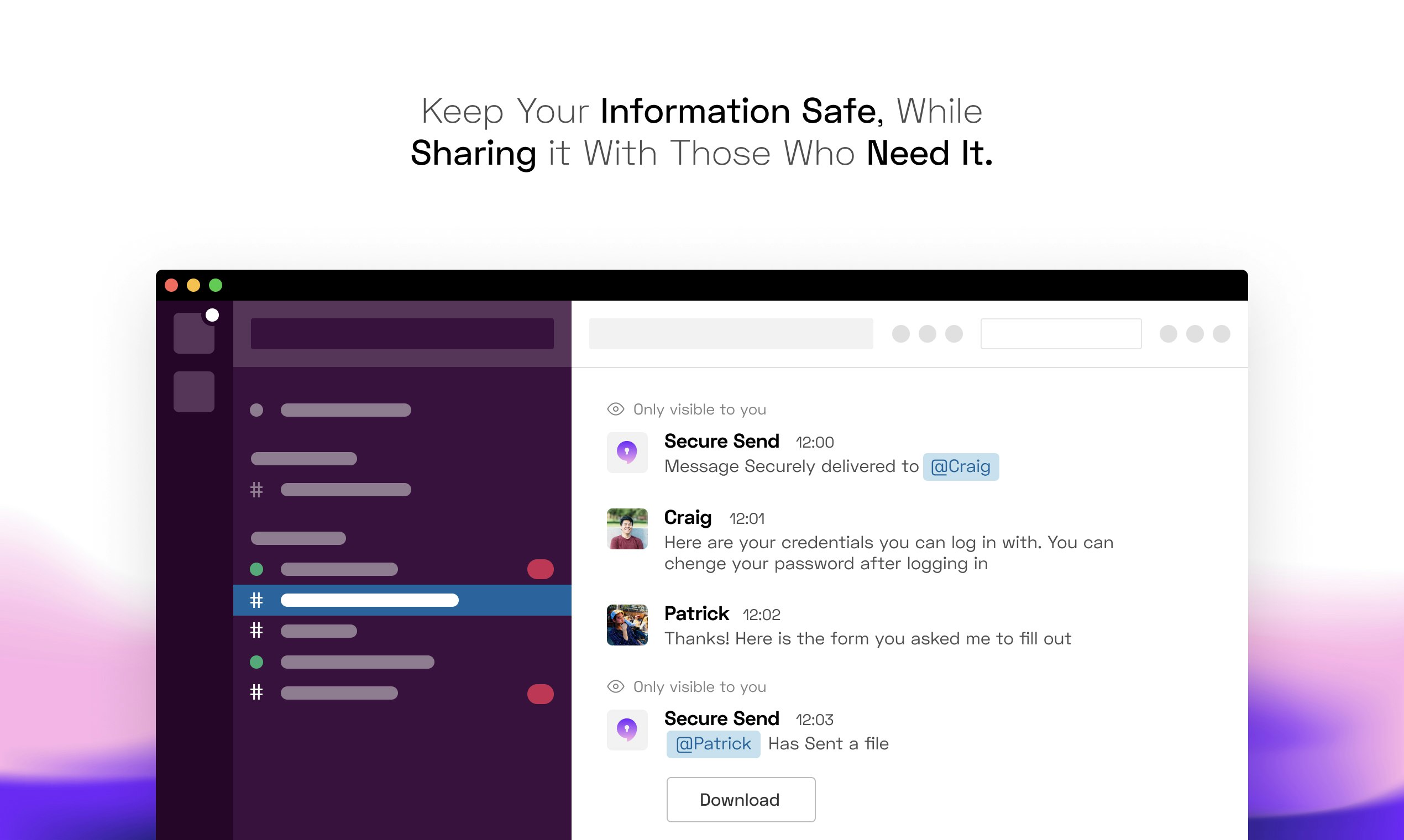 Secure Send for Slack gallery image