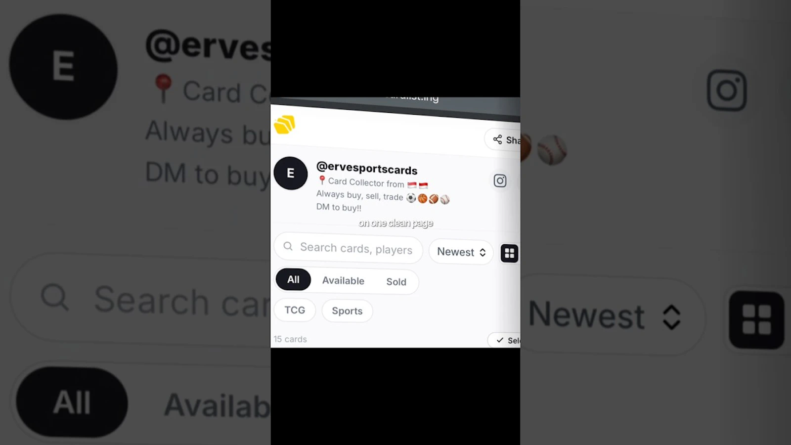 cardlisting screenshot 1 (video preview)