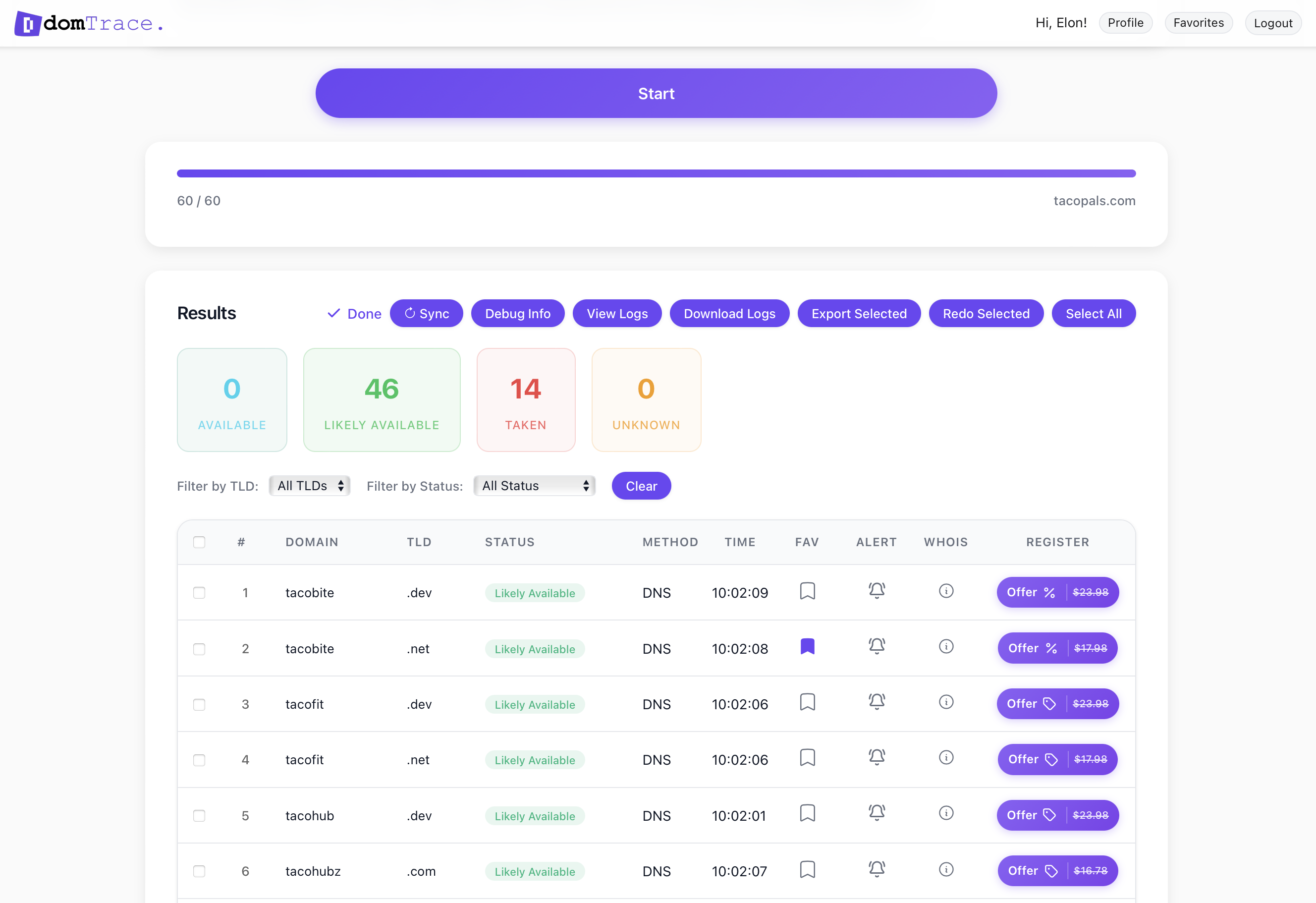 domTrace - Screenshot 3 showing product features and functionality