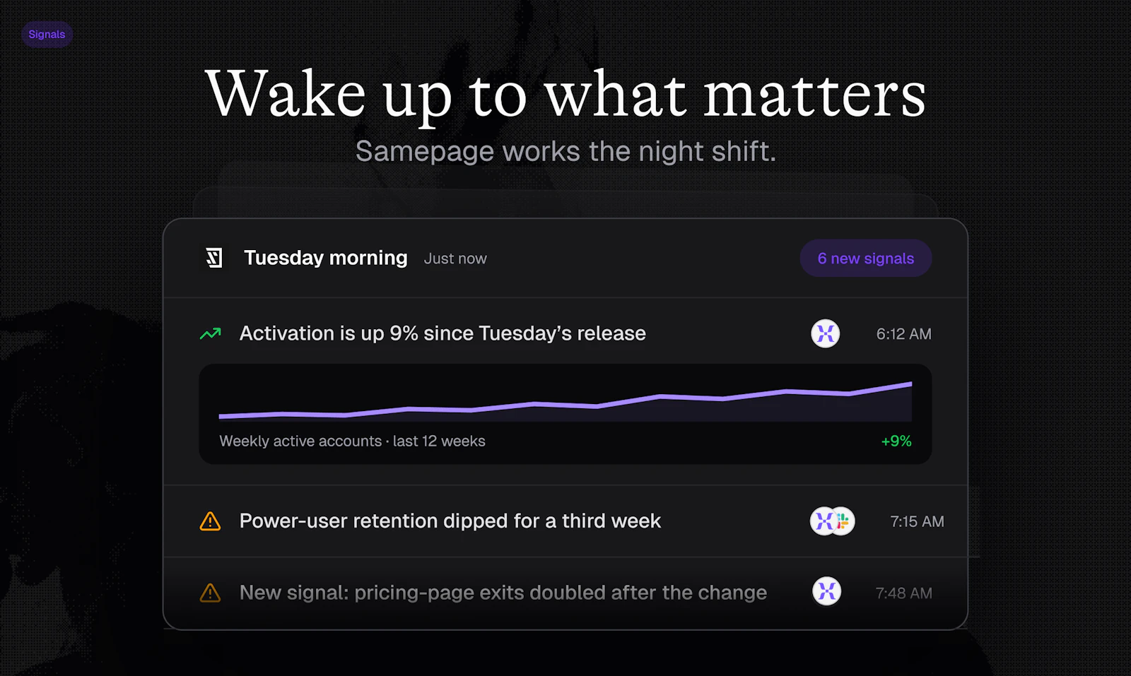 Samepage Signals screenshot 2