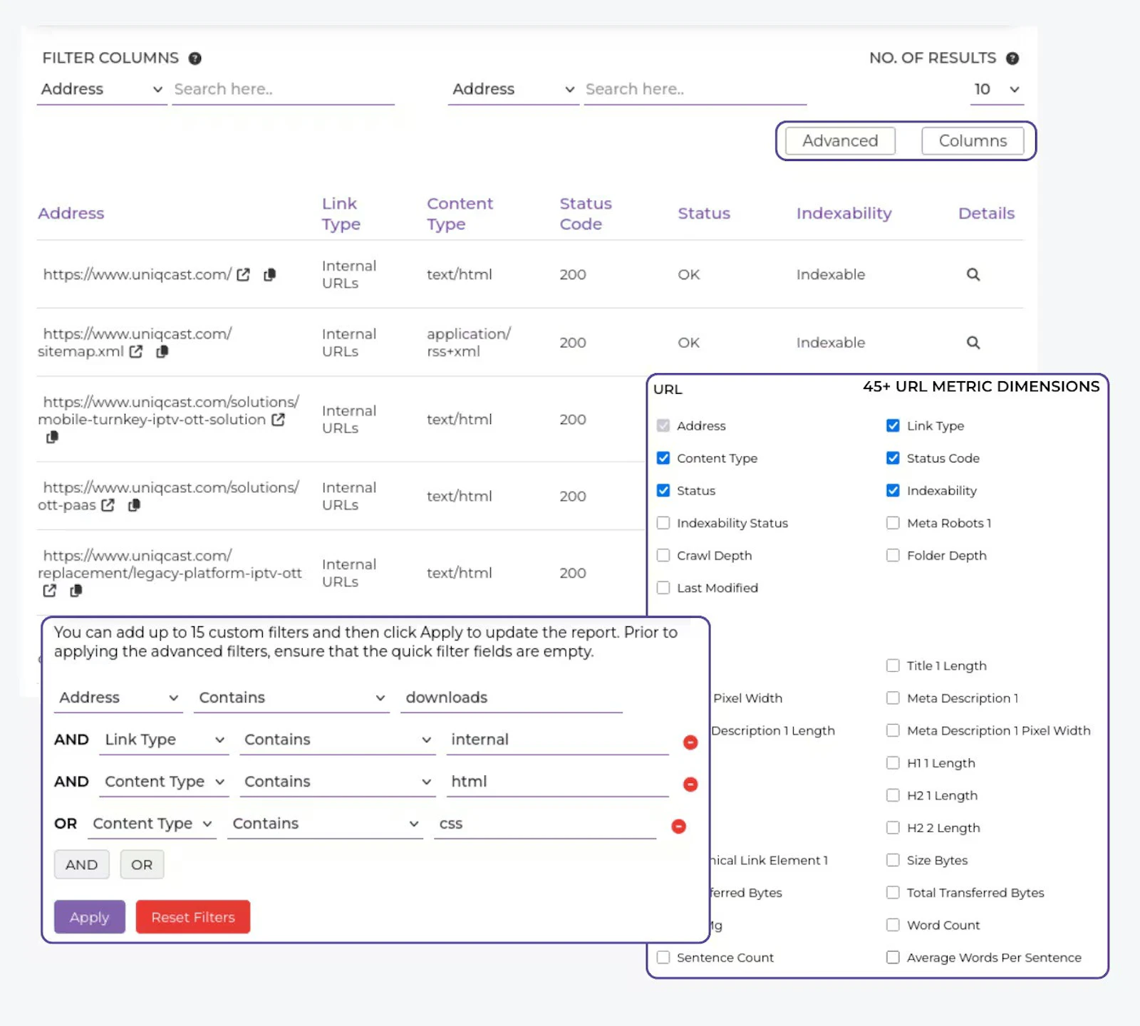 Creeper SEO Audit screenshot 7