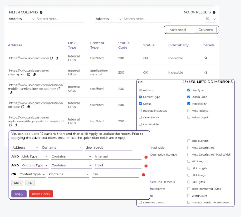 Creeper SEO Audit screenshot 7