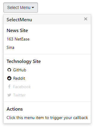 SelectMenu gallery image