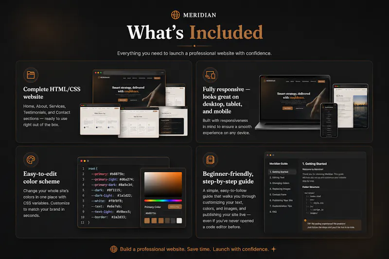 Small Business Website Template screenshot 3
