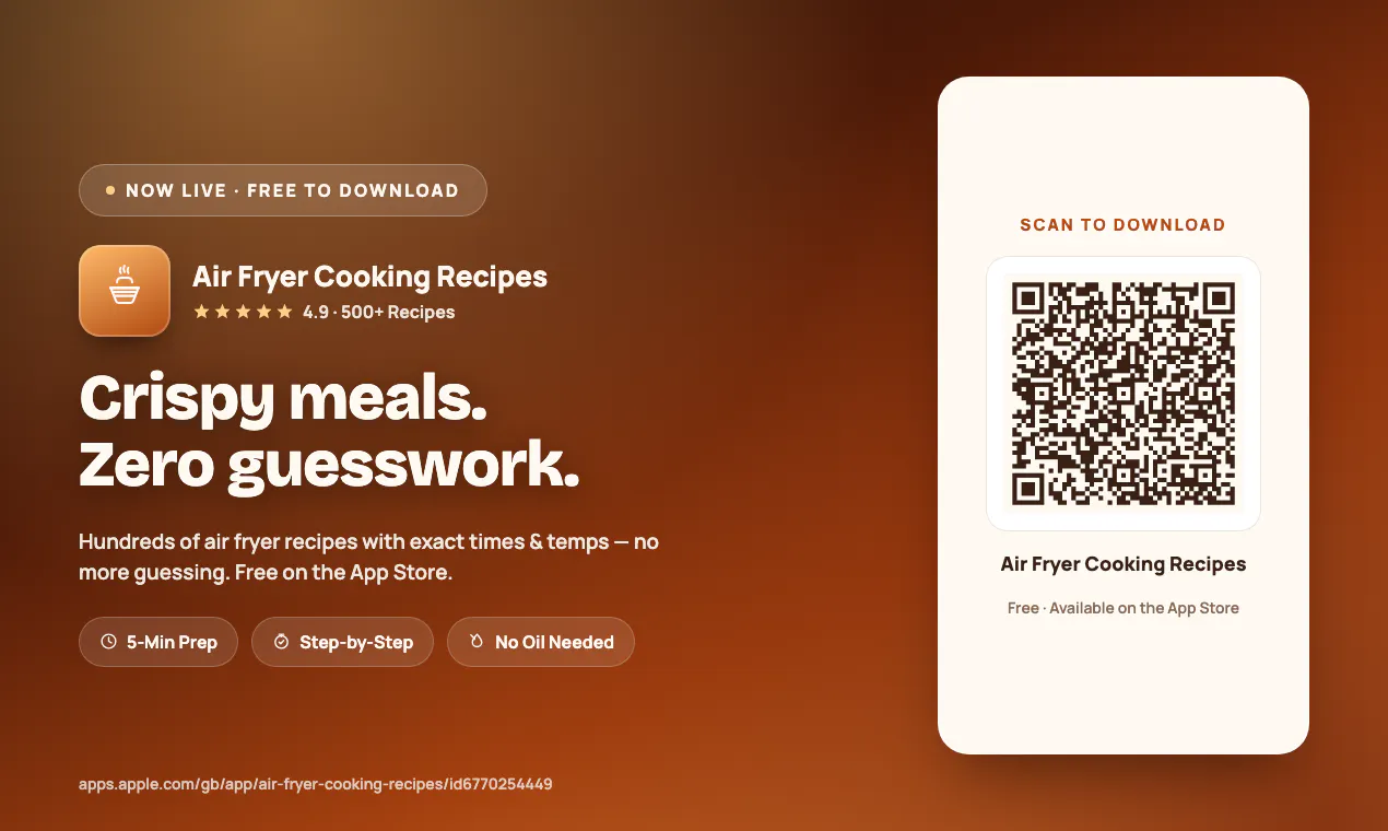 The recipe app for your air fryer