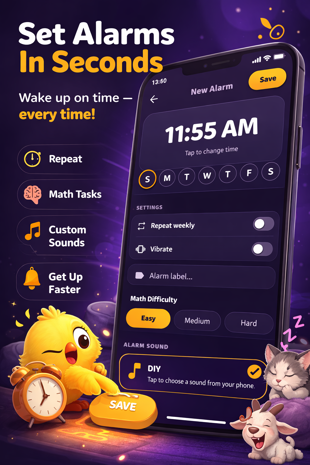 Wakely Alarm - Screenshot 2 showing product features and functionality