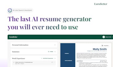 EarnBetterのAI技術によって作成された改良された履歴書