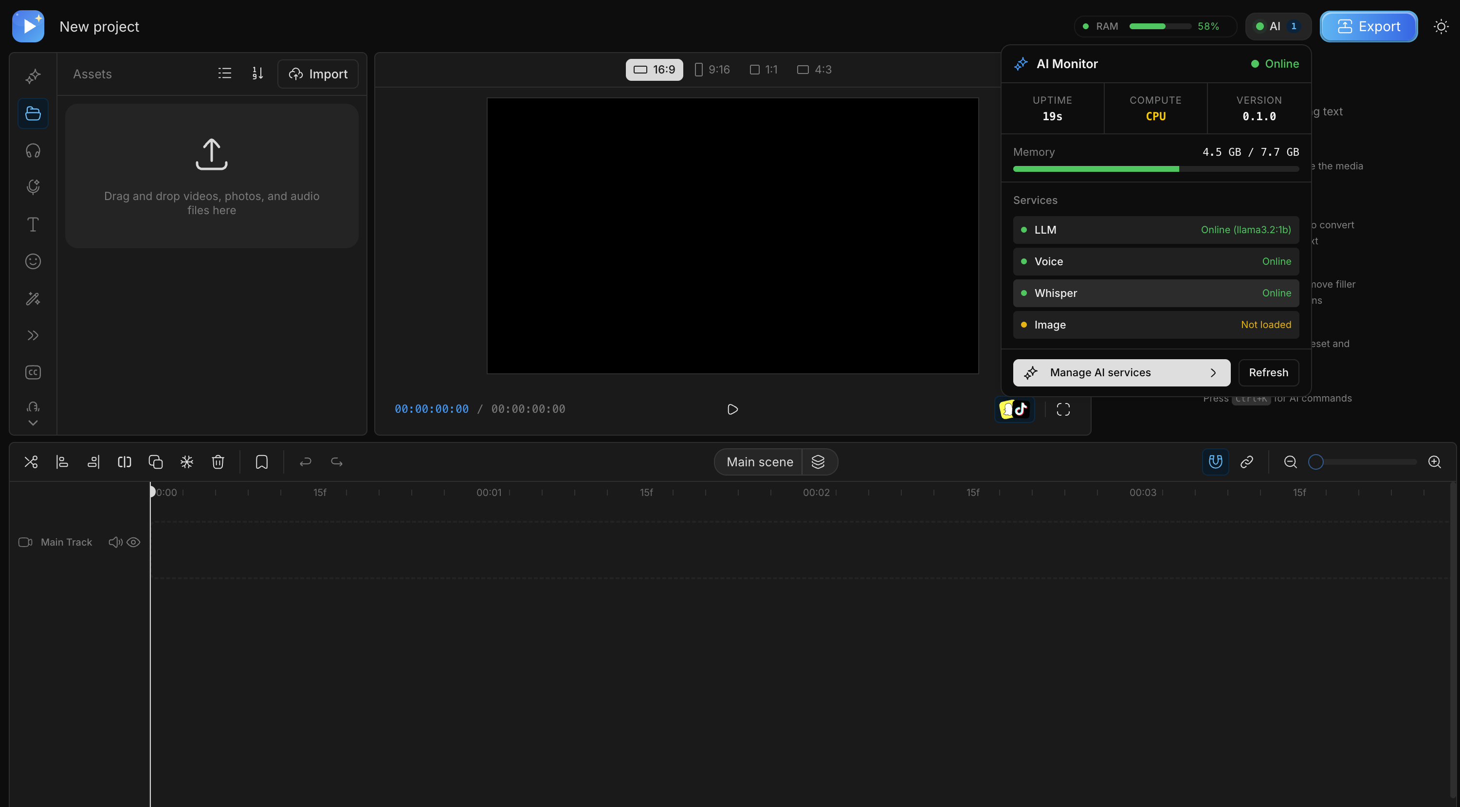 Free AI Video Editor OpenCutAI gallery image
