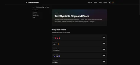 Free Text Symbols gallery image