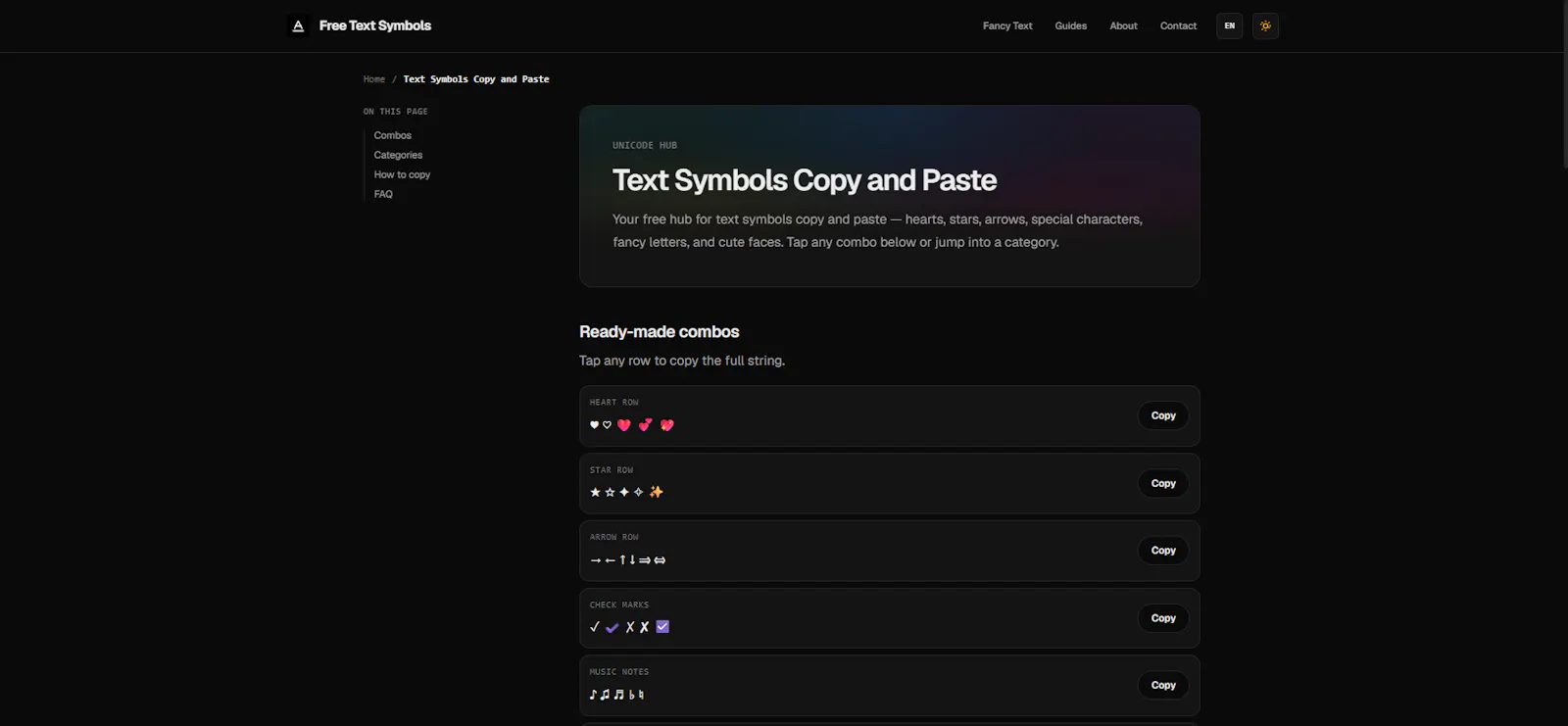 Free Text Symbols screenshot 2