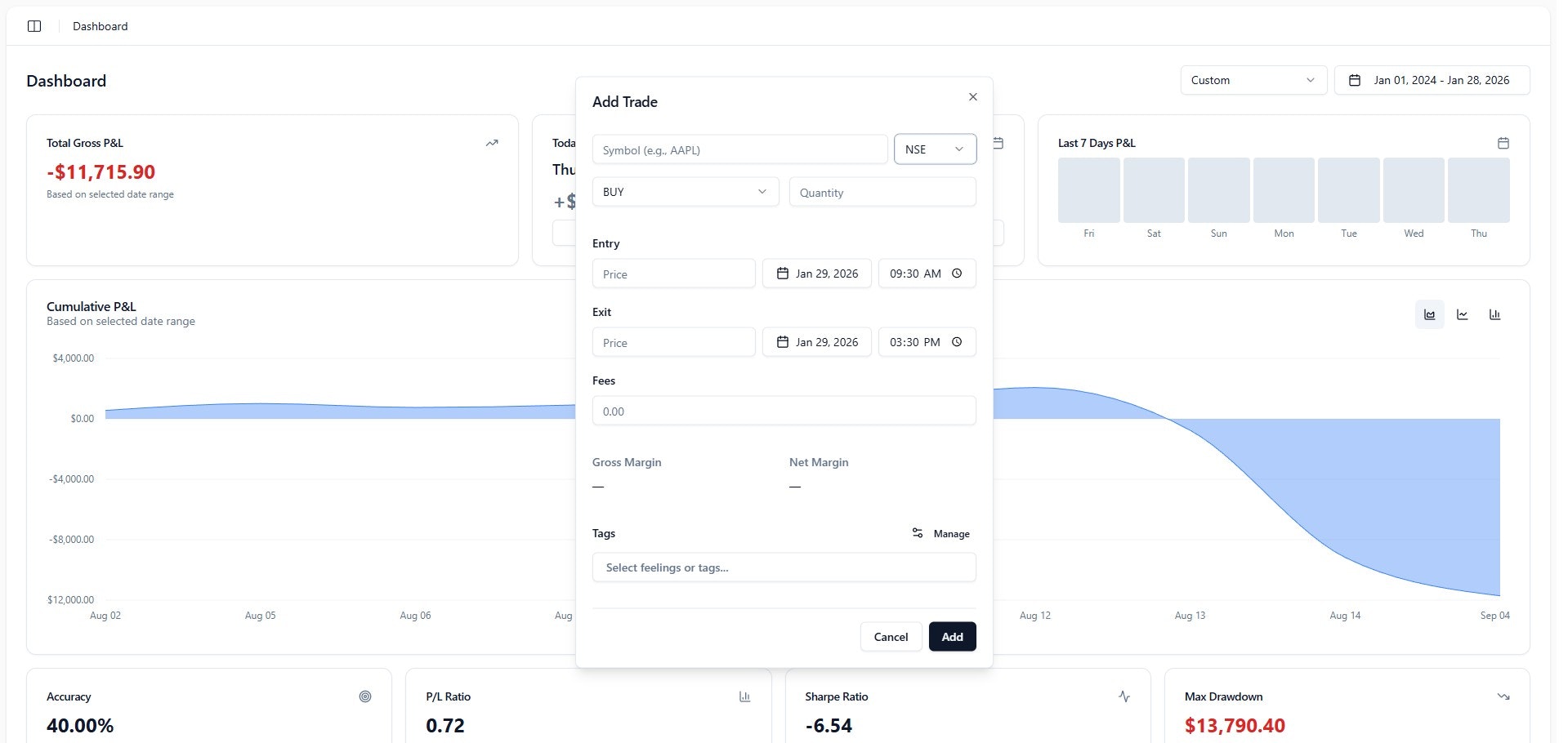 BoringTrader - Screenshot 2 showing product features and functionality