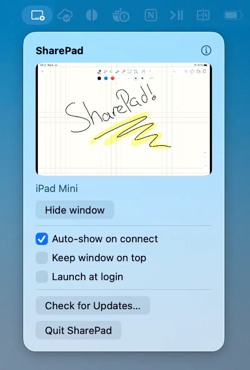 SharePad screenshot 2