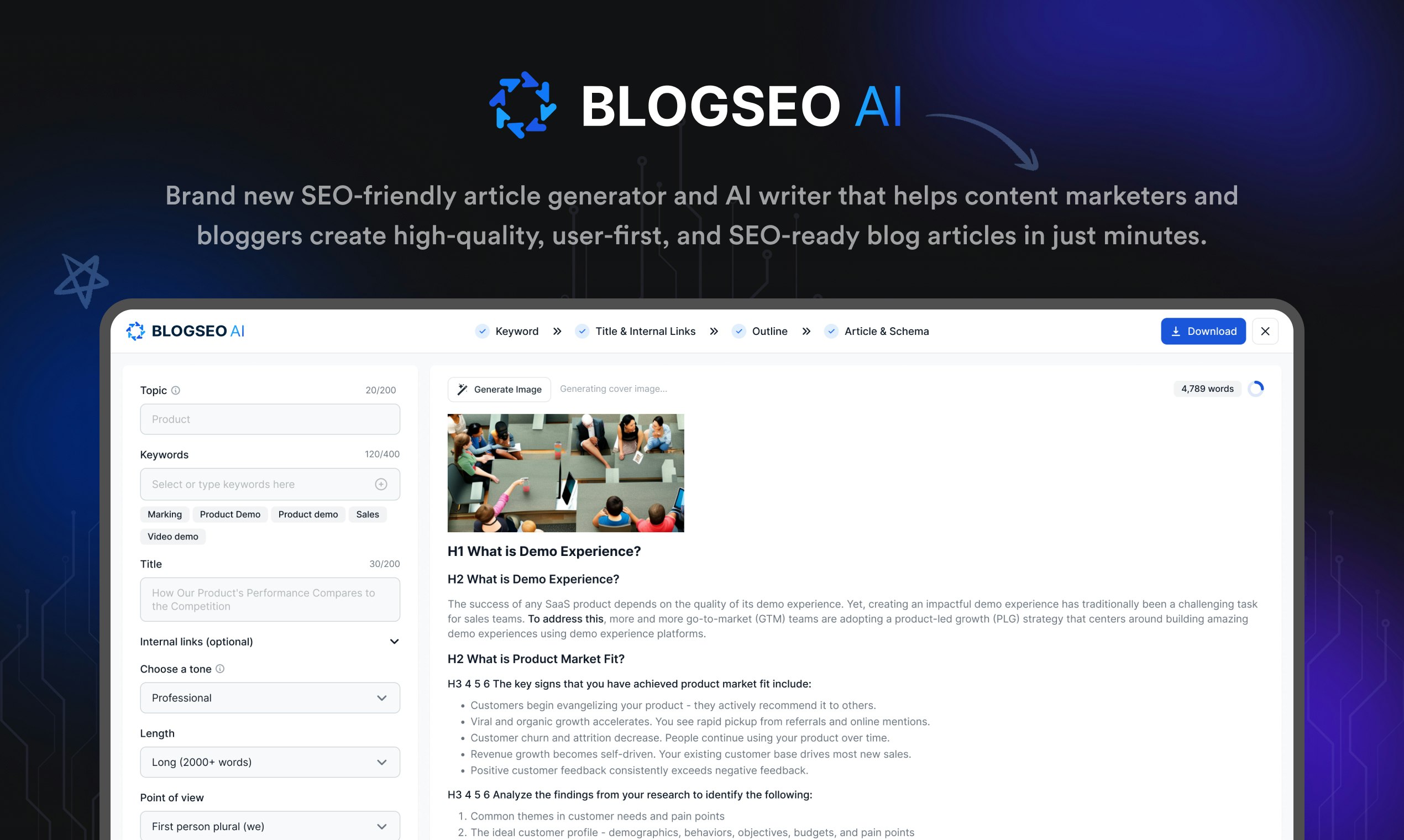 startuptile BlogSEO AI-Create SEO-friendly long-form content