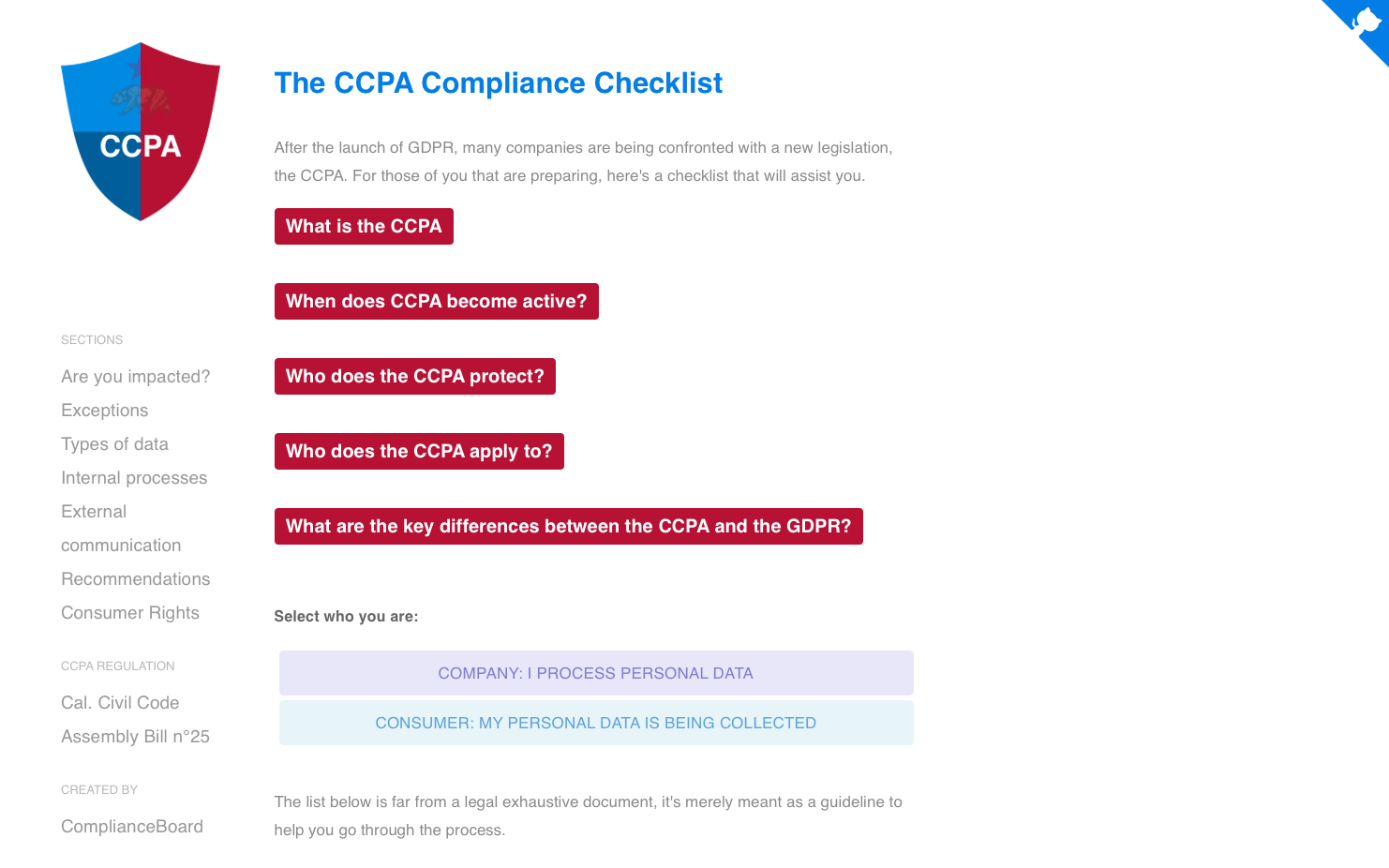 CCPA Compliance Checklist gallery image